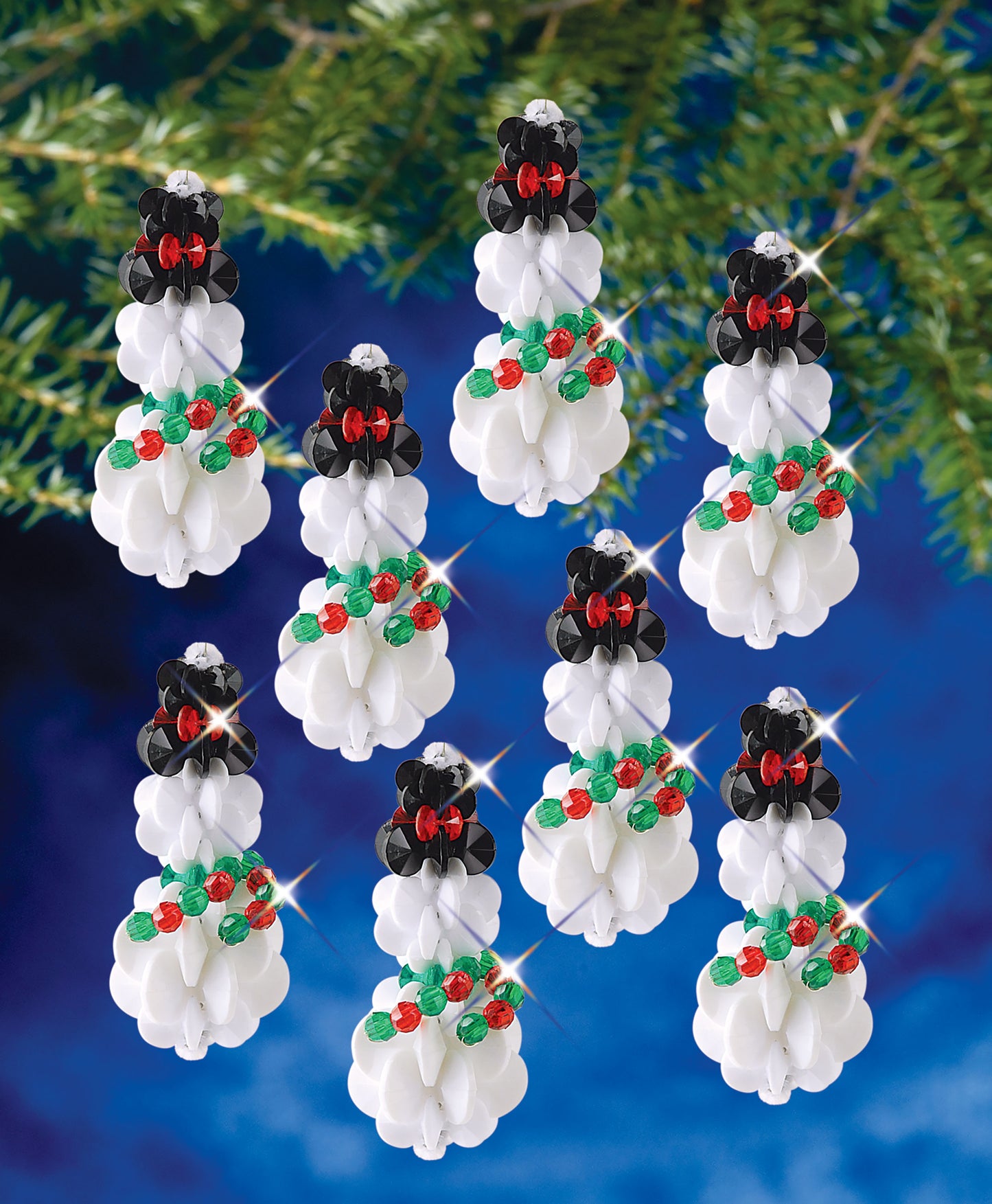 Sunburst Snowmen Ornament Kit