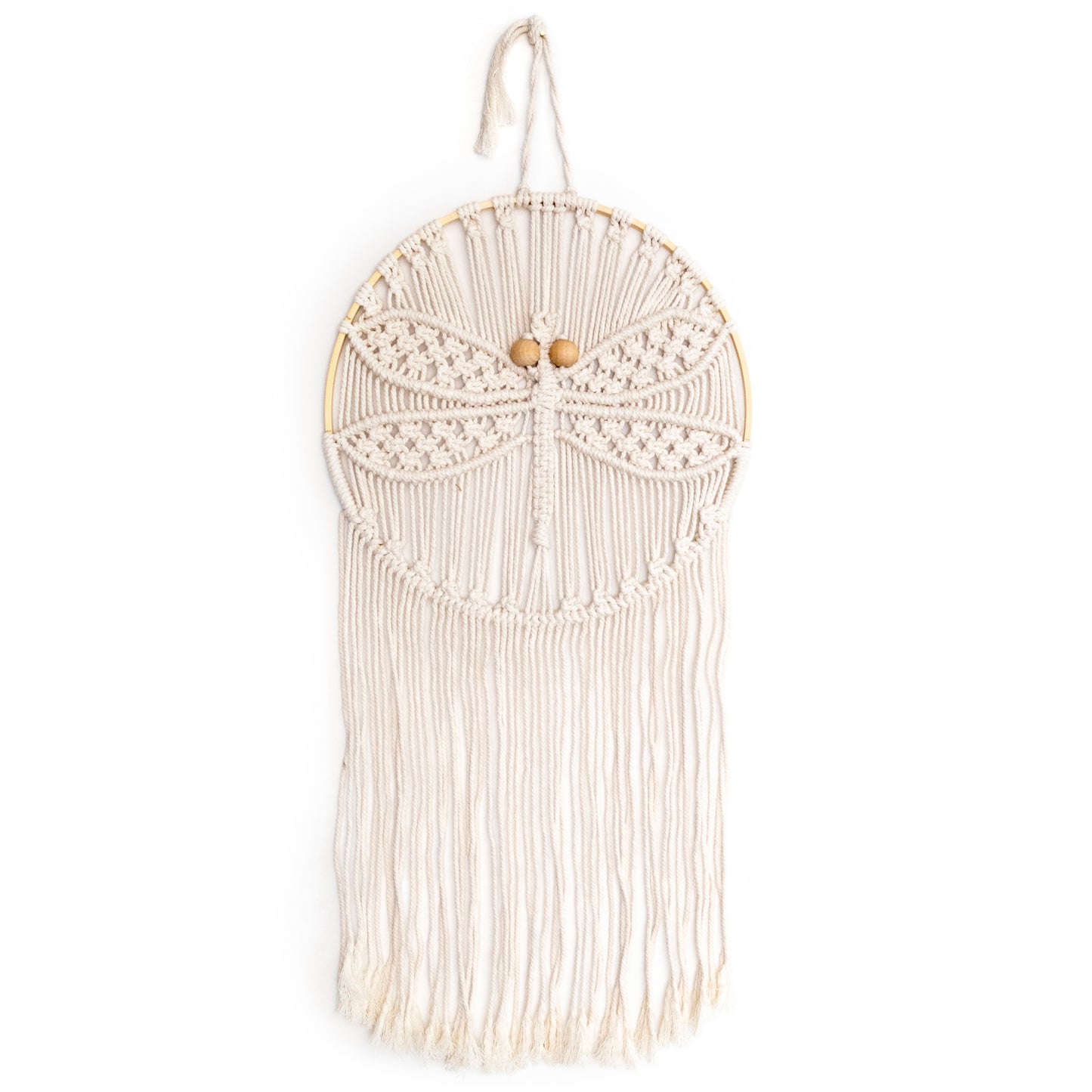 Kit one from Best Sellers macrame DIY wall hanging kits: Dragonfly