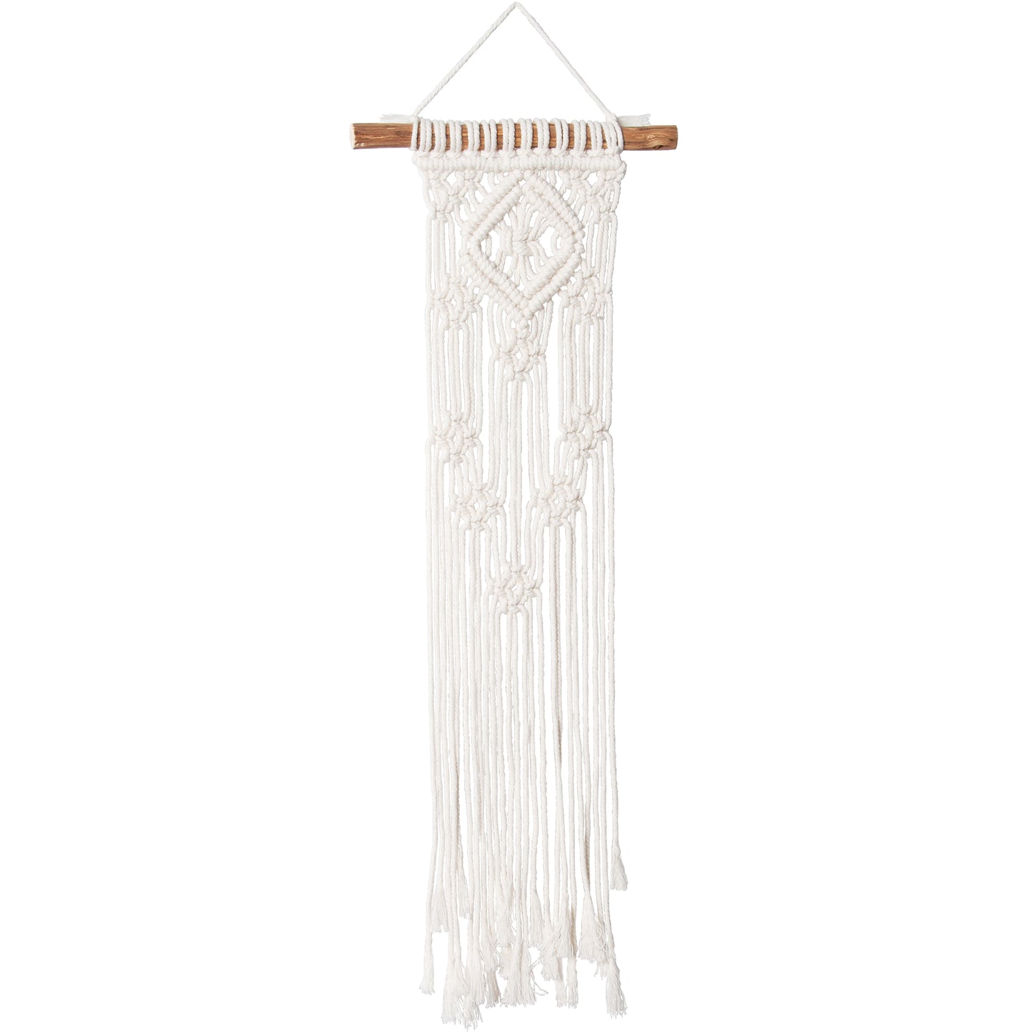 Kit four in best sellers macrame plant hanger DIY kit set: mini Wall Hanger "Lacy Diamonds"