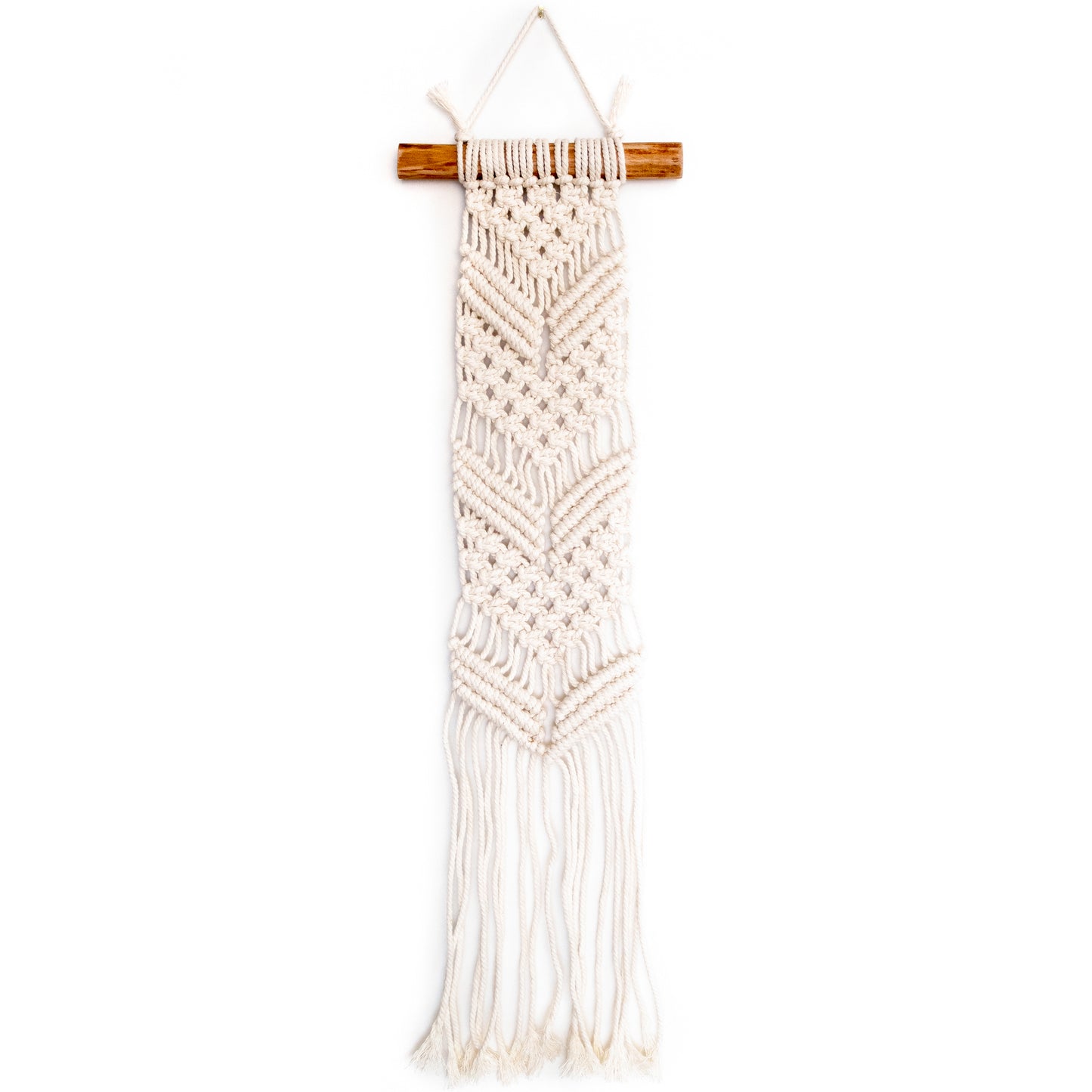 Kit three from Best Sellers macrame DIY wall hanging kits: Chevrons Mini hanging