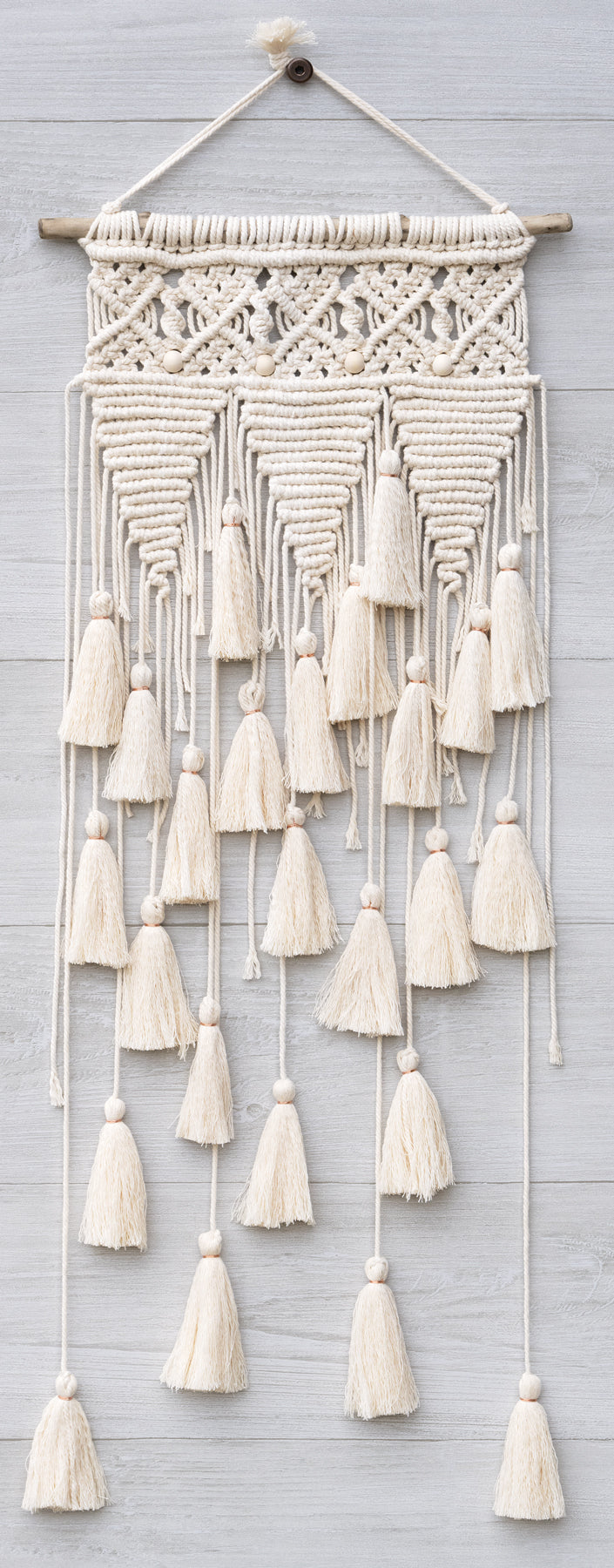 Macrame Decorative Hanging Kit - Triangles & Tassels