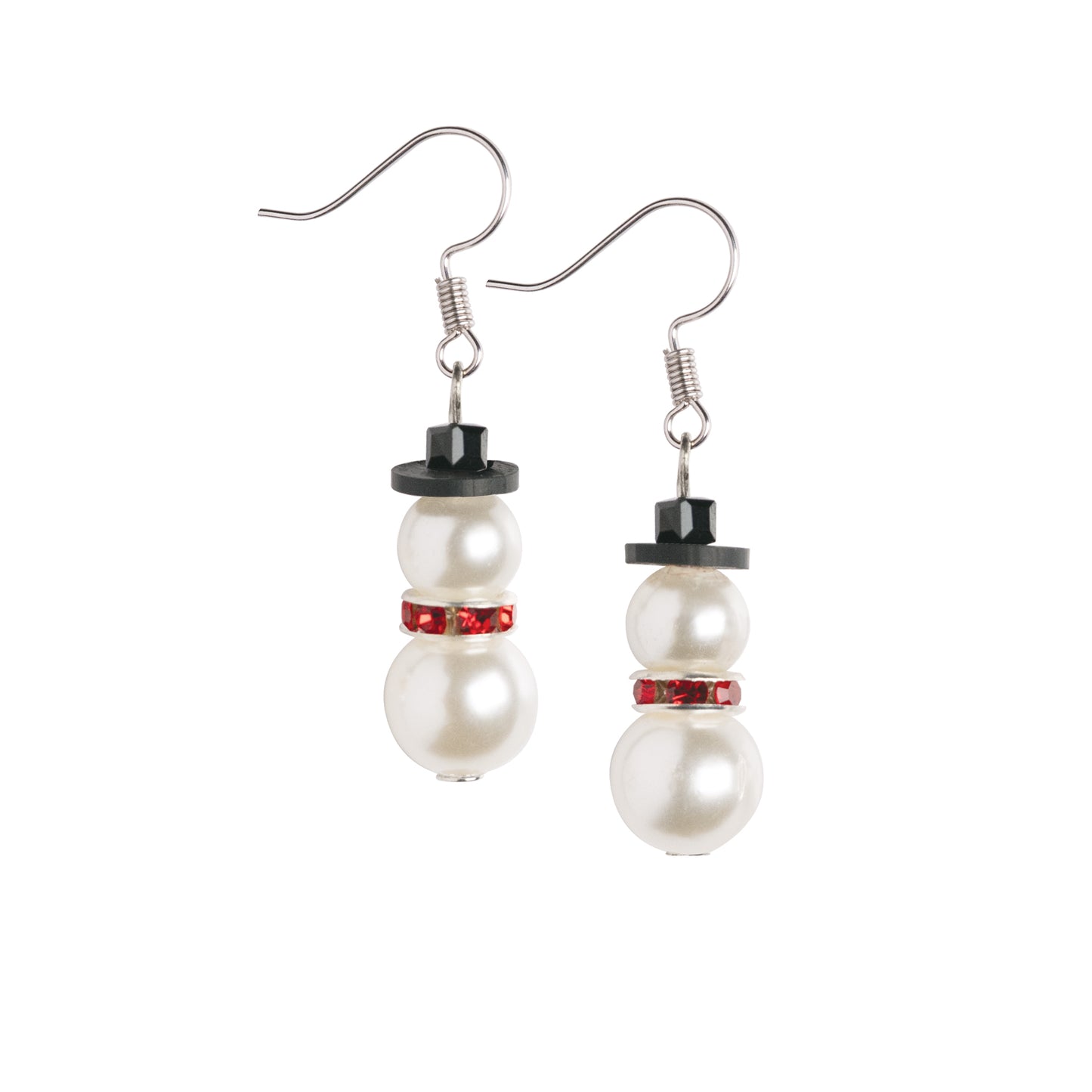 Nostalgic Christmas™ Earrings Kit - Pearl Snowman