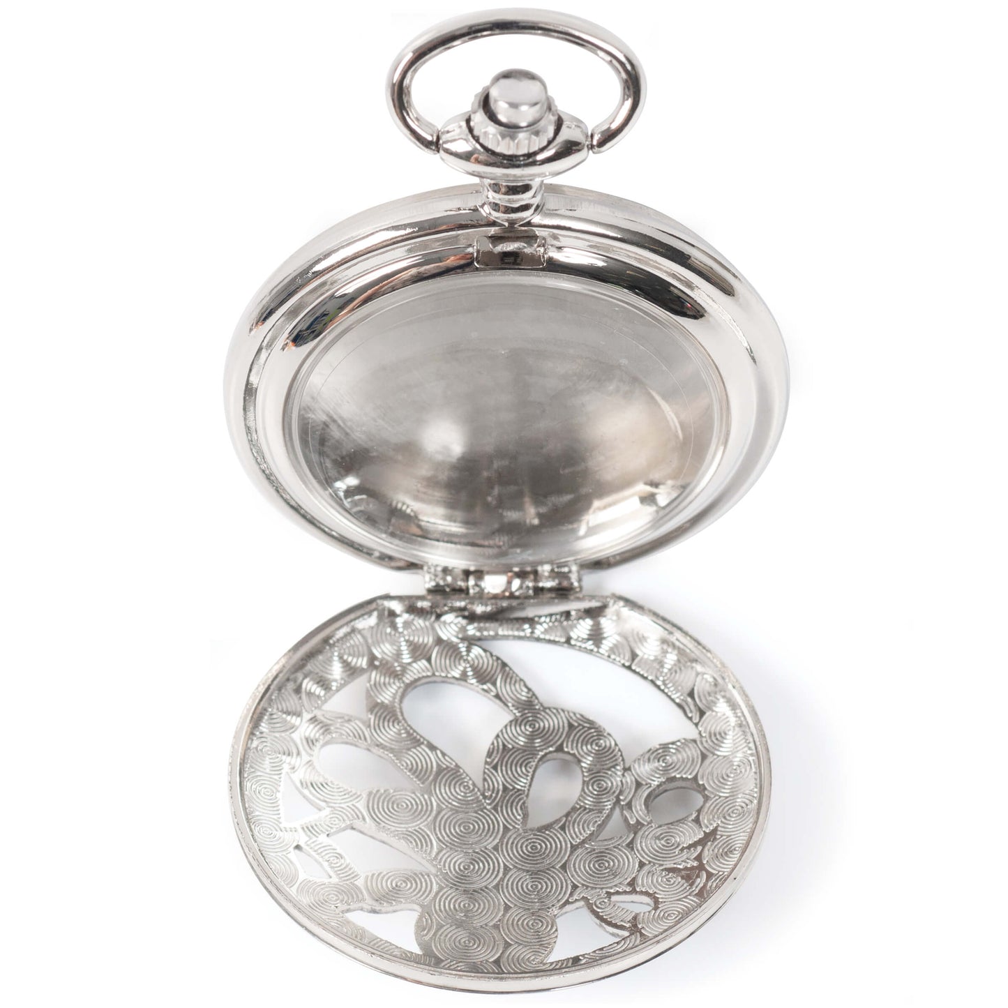 Large Watch Case - Octopus, Imitation Silver Antiqued