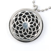 Es-Scent-ialsª Aromatherapy Locket Necklace - Round Rose Window