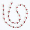 Estrellaª Linked Crystals Chain - small, rose/silver