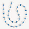 Estrellaª Linked Crystals Chain - small, aquamarine/silver