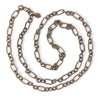 Large Link Chain 24'' Necklace - Antiqued Imitation Gold