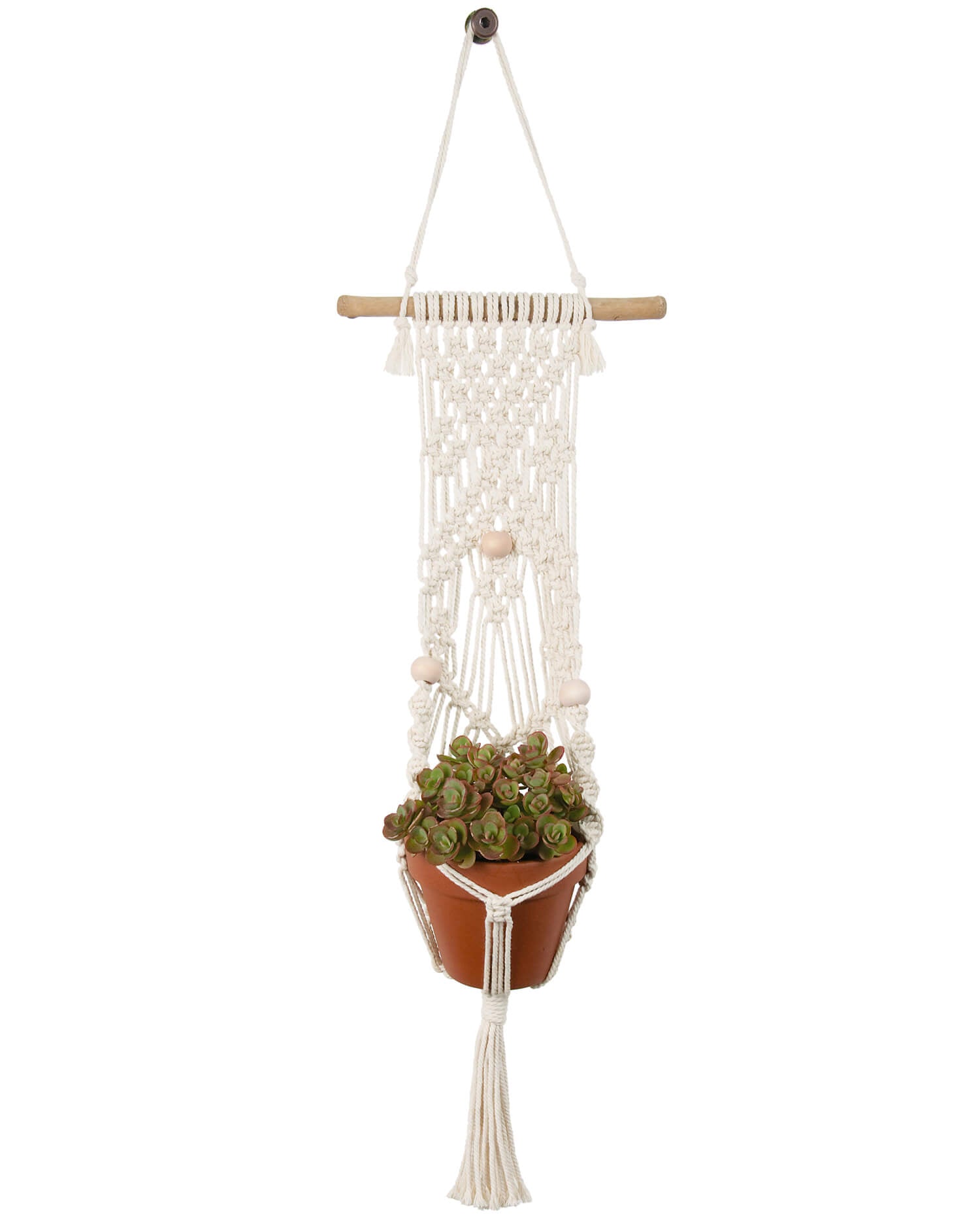 White Macrame Plant Hanger online