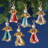 Golden Crystal Angels beaded ornament kit