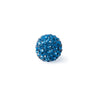 Shambala rhinestone bead - capri blue 12mm