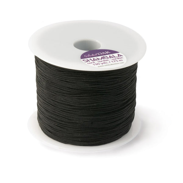 Solid Oak: Shambala Cord 280 M Spool - Black