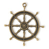 Steampunk Pendant - Ship's Wheel