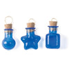 Steampunk Bottle Charms - cobalt blue