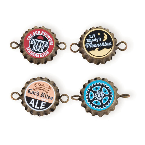 Solid Oak: Bottle Cap Charms Set of - Main Image