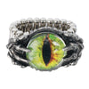 Steampunk Ring - Green Dragon Eye
