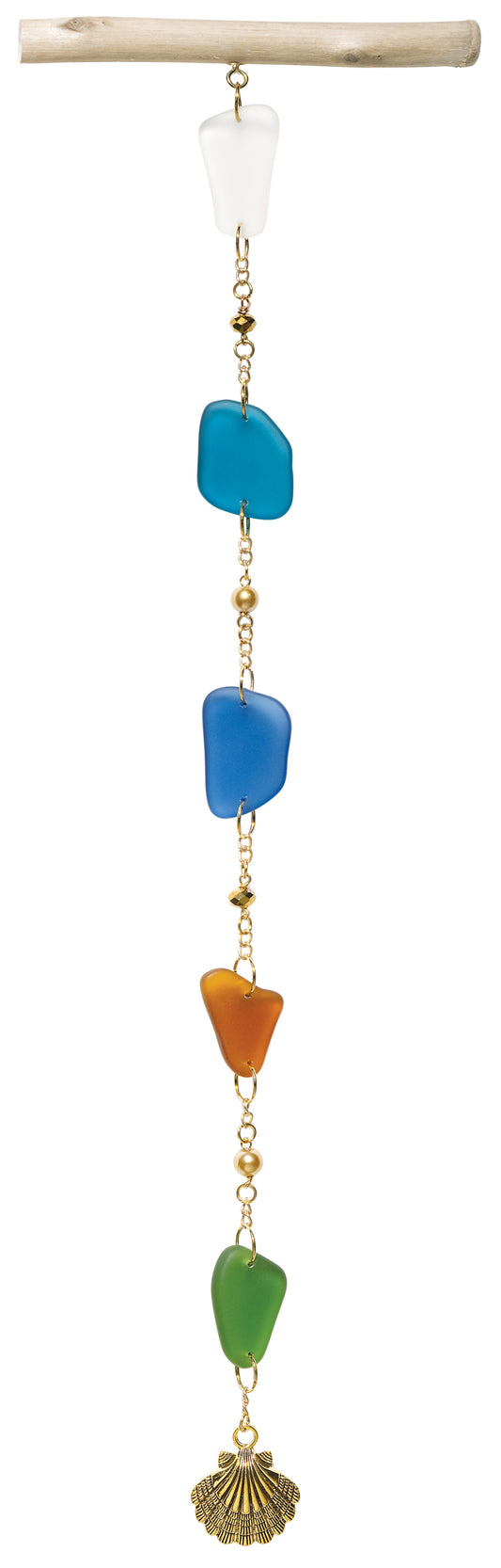 Single Strand Curated Sea Glass Hanging Kit - Gold