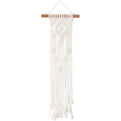 Solid Oak: Macramé Wall Hanging Kit - Lacy Diamonds