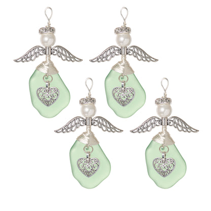 Sea Glass Angel Ornament Kit - Light Green