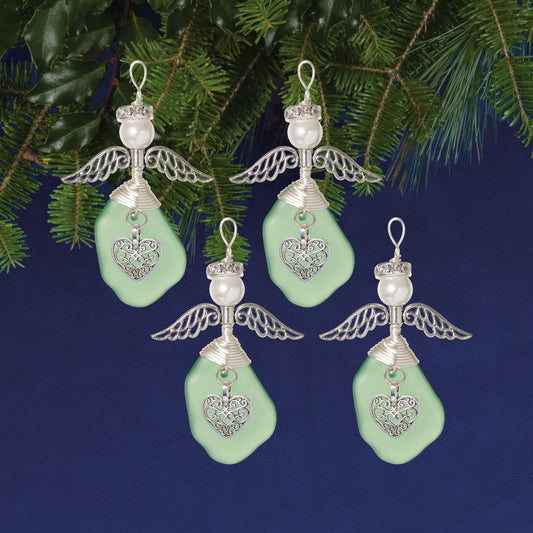 Sea Glass Angel Ornament Kit - Light Green
