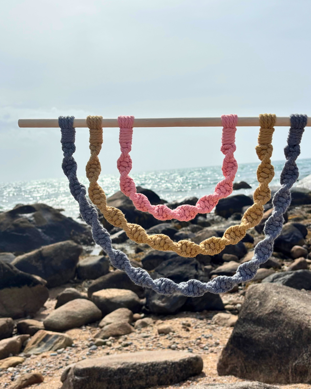 Tribalco Ropes Rise Kit Rainbow Ropes Kit - Bohemian – Solid Oak