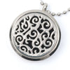 Es-Scent-ialsª Aromatherapy Locket Necklace - Round with Swirls