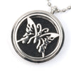 Es-Scent-ialsª Aromatherapy Locket Necklace - Round with Butterfly