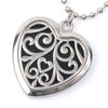 Es-Scent-ialsª Aromatherapy Locket Necklace - Heart with Curls