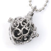 Es-Scent-ialsª Aromatherapy Locket Necklace - Lava Stone Heart