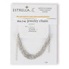 Estrellaª Jewelry Chain - small, elongated oval links, silver color