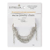Estrellaª Jewelry Chain - medium, elongated oval links, silver color