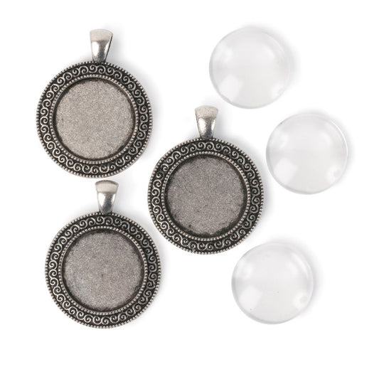 22mm Round Pendants