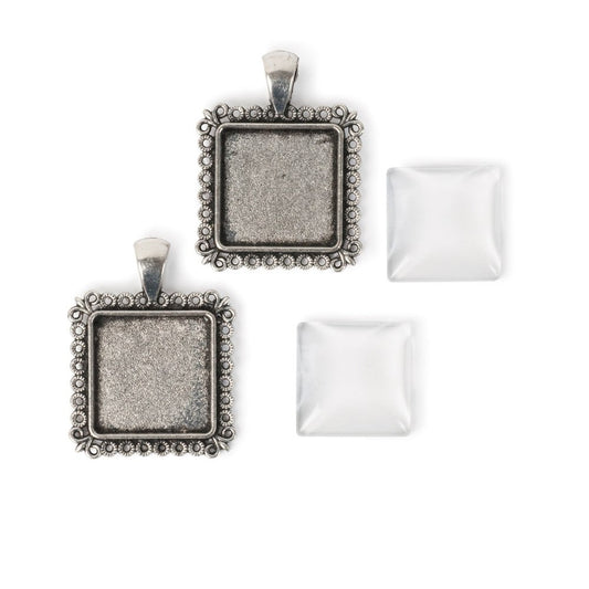 30mm Square Pendants