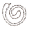 Small Link Chain 24'' Necklace - Antiqued Imitation Silver