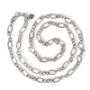 Large Link Chain 24'' Necklace - Antiqued Imitation Silver