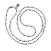 Fancy Ball Chain 24" Necklace - Antiqued Imitation Silver