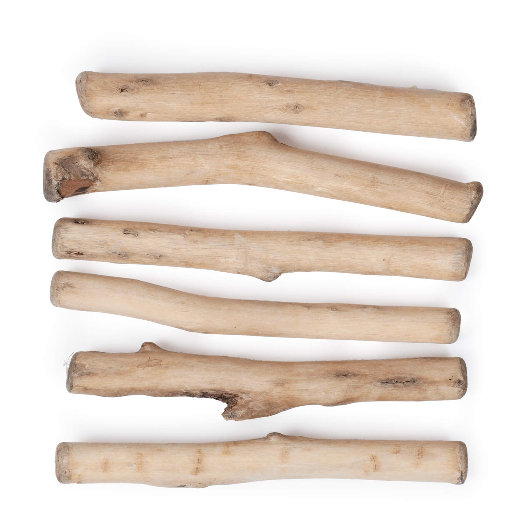 Wooden Rode Natural Wood Rods without Bark - 5 in. | Solid Oak Make-ramé