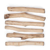 Short macrame wod hanging rods, pack of 6, 5 inch length, from Solid Oak, Inc.