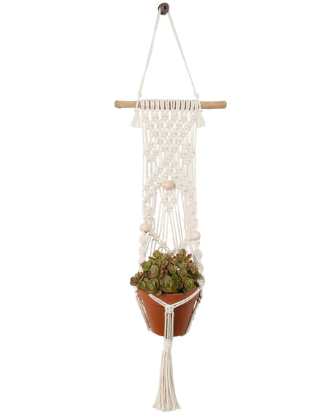 supplies to make macrame plant hanger Solid Oak: Macramé Plant Hanger Kit