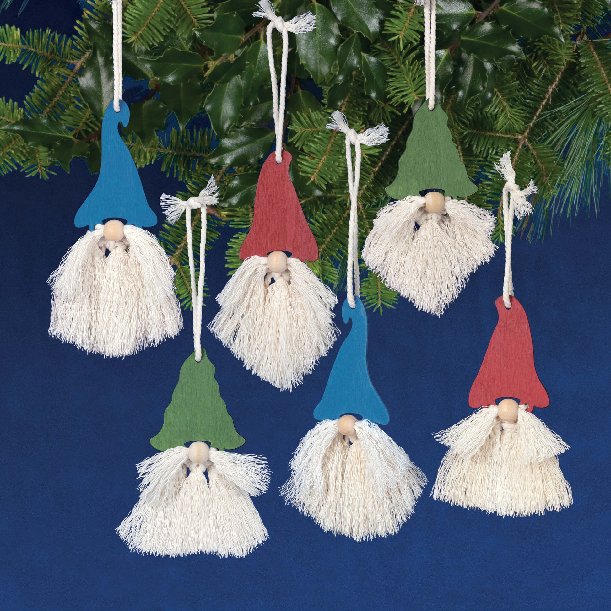 DIY Ornament Kit: Christmas Gnomes Solid Oak - Main Image