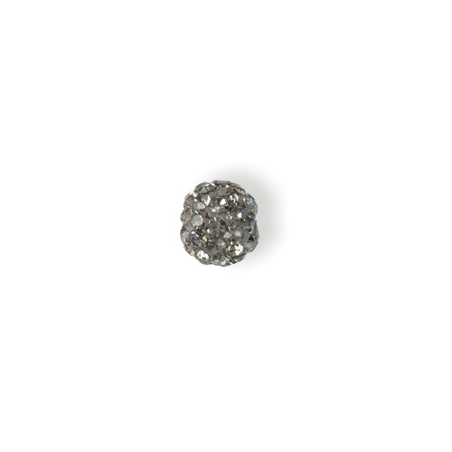 Shambala Rhinestone Bead - Smoke 8mm