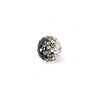 Shambala rhinestone bead - black-smoke-crystal ombre 10mm