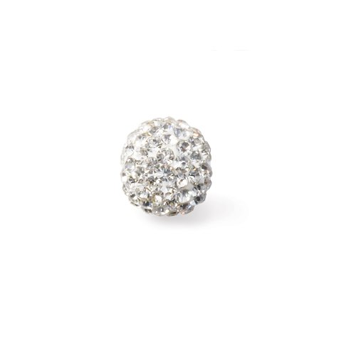 Shambala rhinestone bead - crystal 12mm