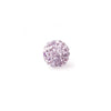 Shambala rhinestone bead - pink alexandrite (light amethyst) 10mm