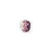 Shambala rhinestone bead - amethyst/pink/crystal ombre 10mm