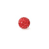 Shambala rhinestone bead - ruby 10mm