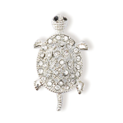 Shambala rhinestone charm - turtle