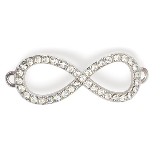 Shambala rhinestone charm - Infinity (large)