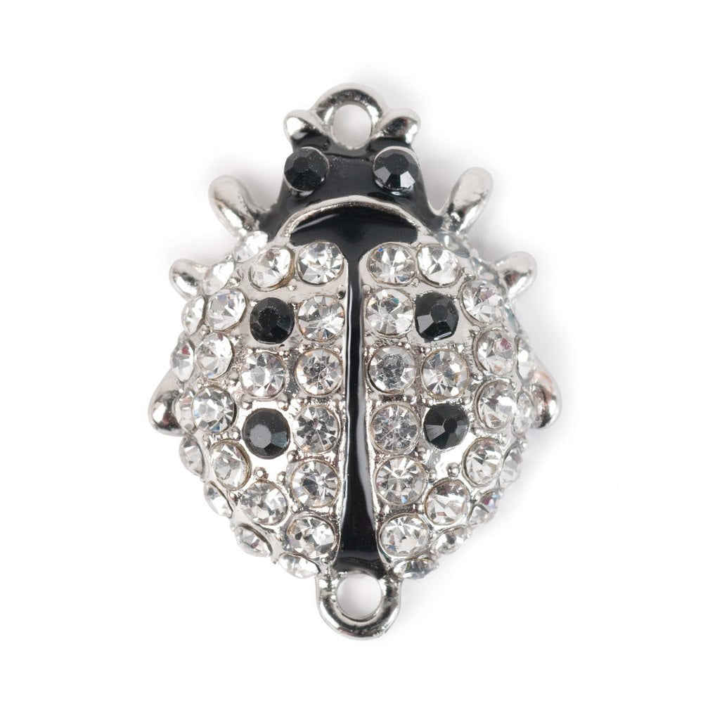 Shambala rhinestone charm - ladybug