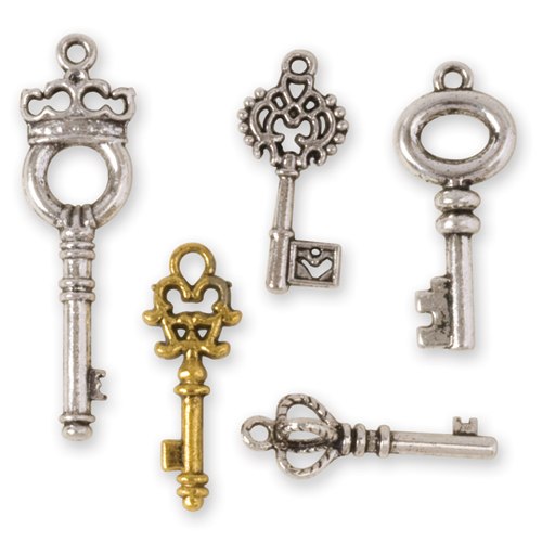 Steampunk Small Key Charms