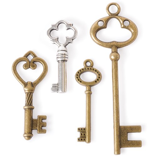 Steampunk Large Key Charms